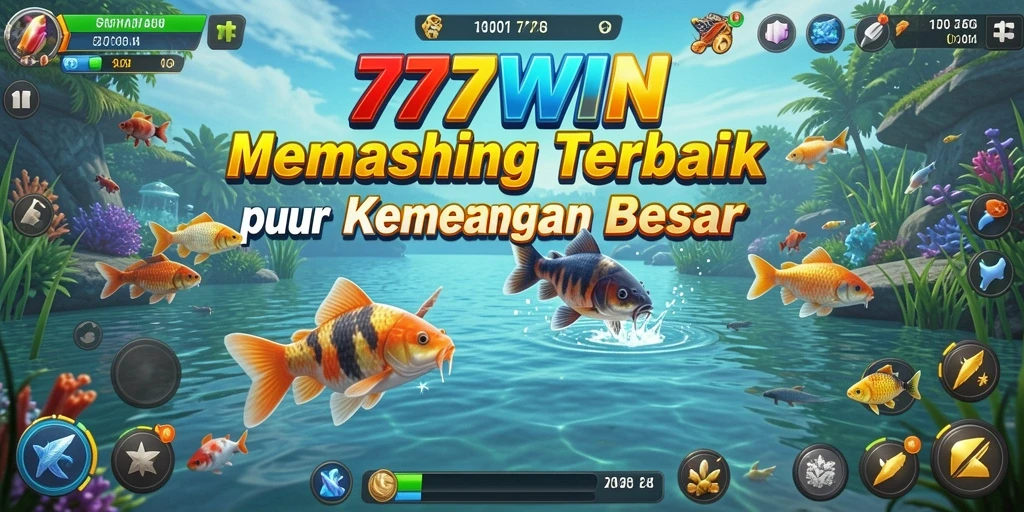 Screenshot utama 777WIN menampilkan aksi memancing yang mendebarkan.