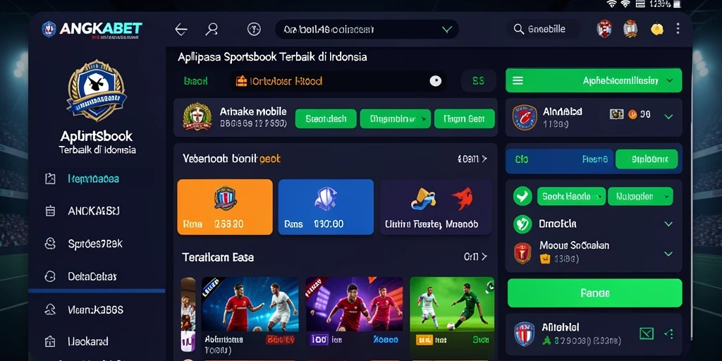 Tampilan gameplay menarik dalam aplikasi Sportsbook ANGKABET.