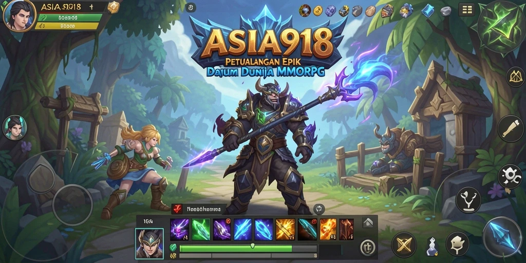 Tampilan gameplay ASIA918 yang seru dalam dunia MMORPG.