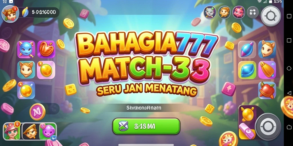 Screenshot gameplay seru dari BAHAGIA777 yang penuh warna.