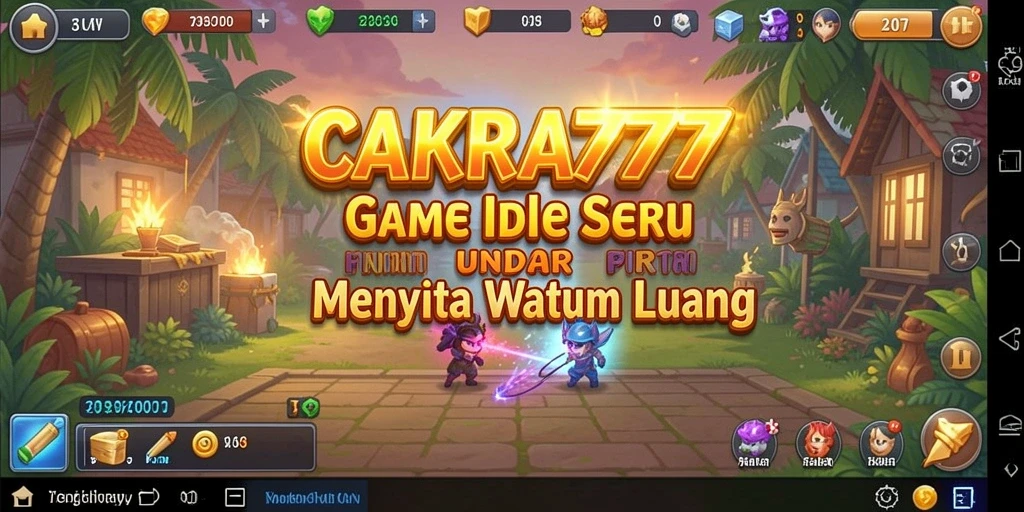 Tampilan gameplay CAKRA777 yang menampilkan keseruan bermain Idle.
