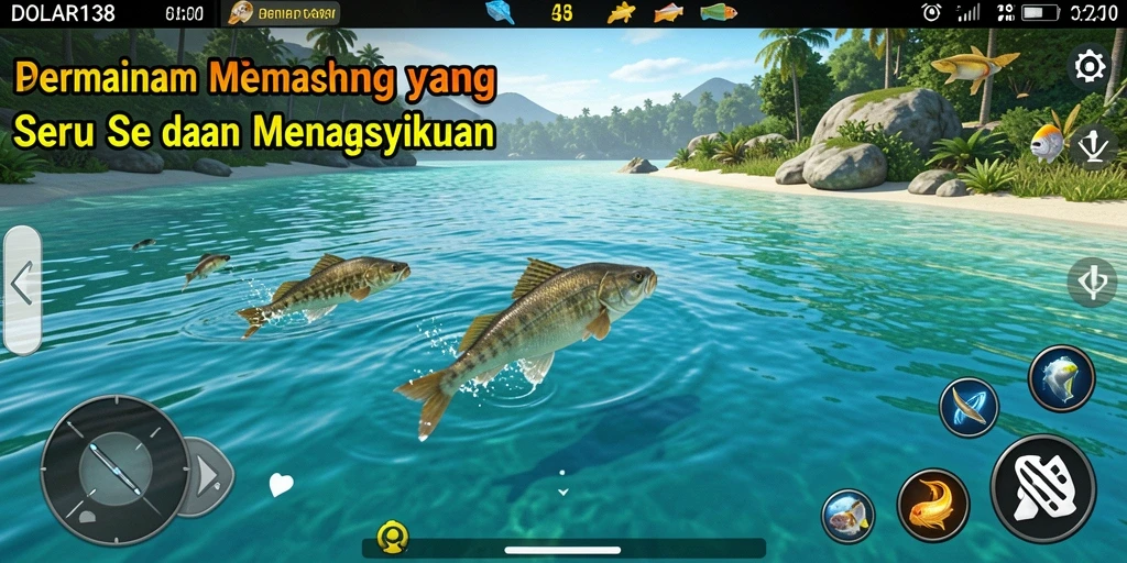 Gameplay seru dalam DOLAR138 dengan menangkap ikan besar.