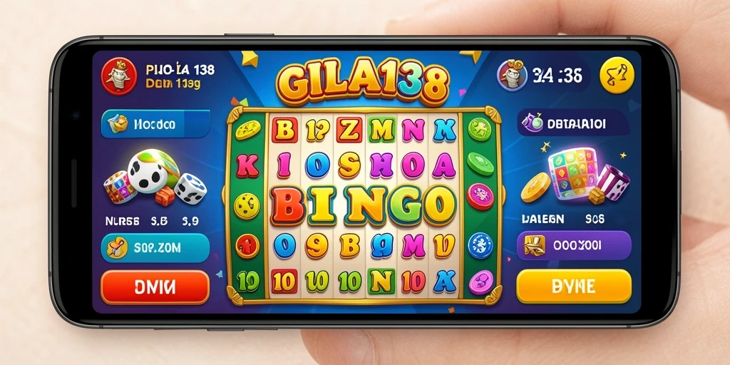 Tampilan gameplay menarik dalam aplikasi Bingo GILA138.