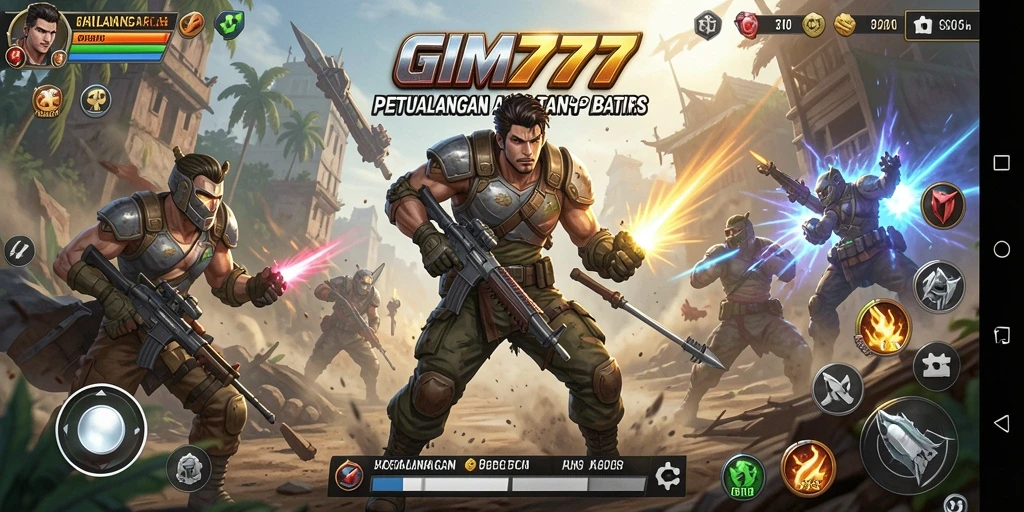 Tampilan gameplay GIM777 yang mendebarkan dan penuh aksi.