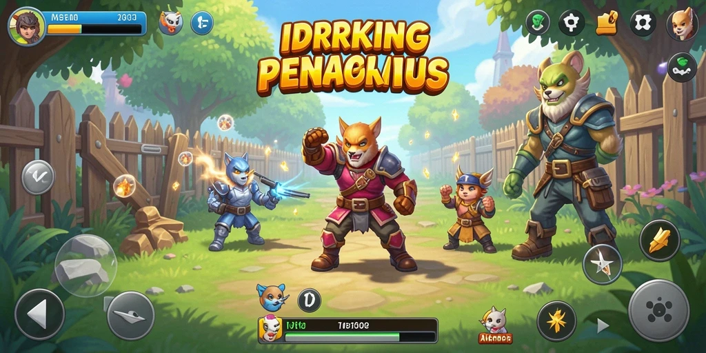 Tampilan gameplay utama dari IDRKING yang menampilkan simulasi menarik.