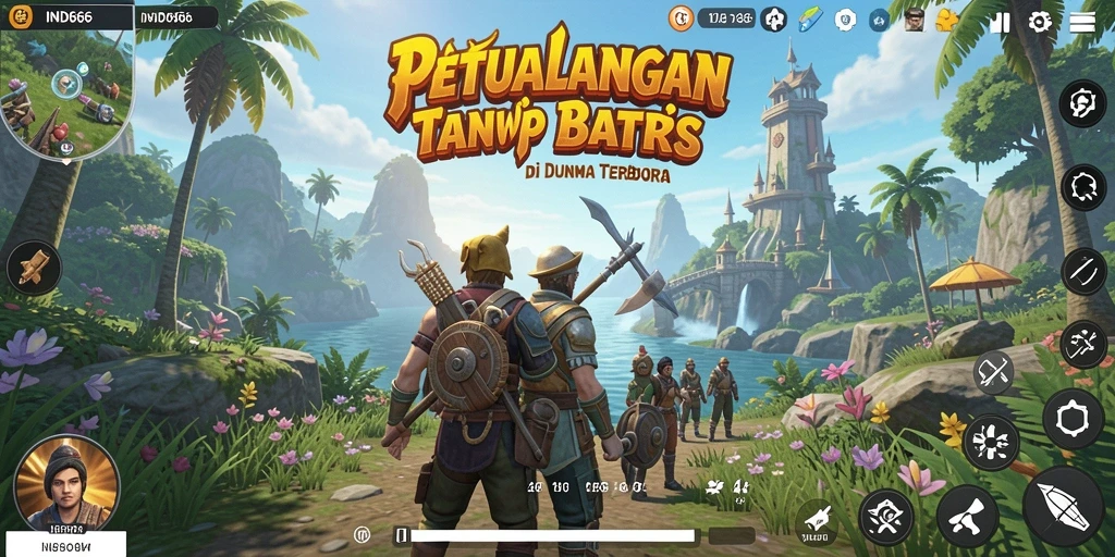Screenshot permainan IND666 menampilkan eksplorasi dunia terbuka yang menarik.