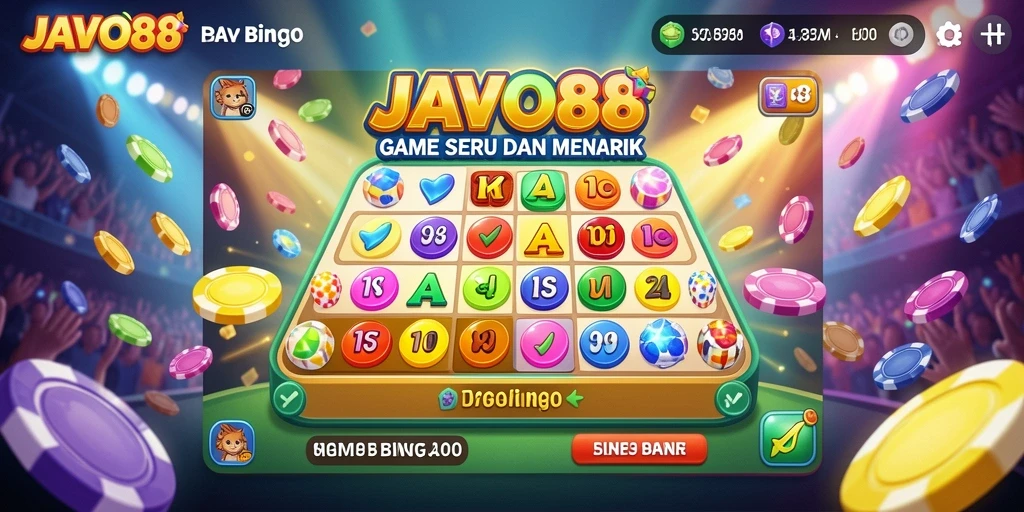 Tampilan gameplay Bingo yang menarik dan interaktif di JAVO88.