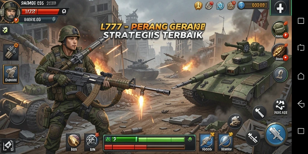 Screenshot gameplay L777 dengan aksi pertempuran TPS yang mendebarkan.