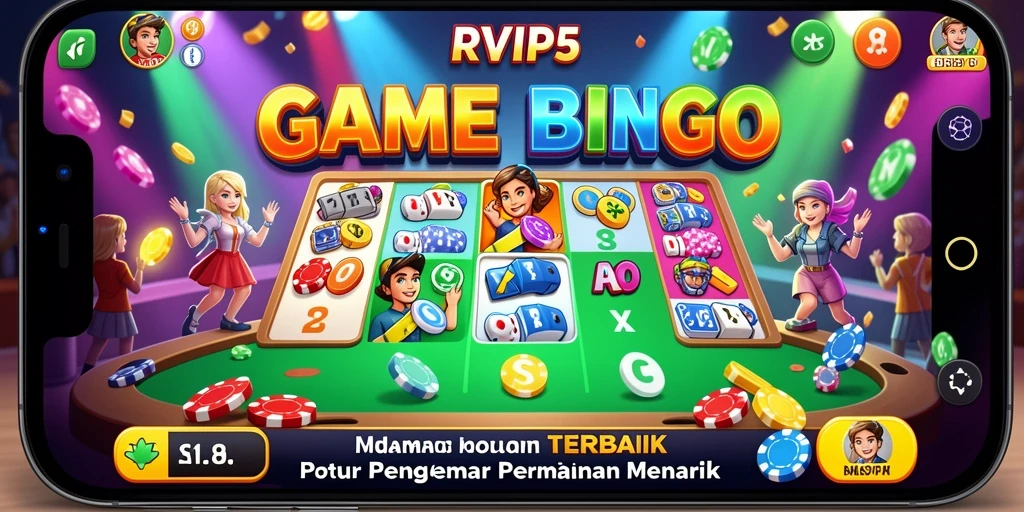 Tampilan gameplay Bingo yang seru dan interaktif di RVIP5.