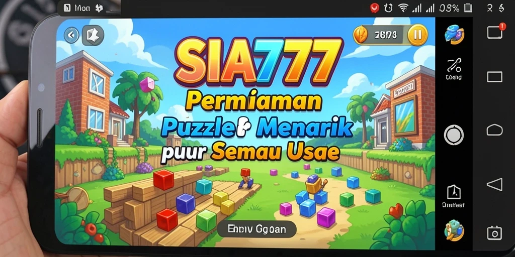 Tampilan gameplay SIA777 saat menyelesaikan teka-teki Puzzle.