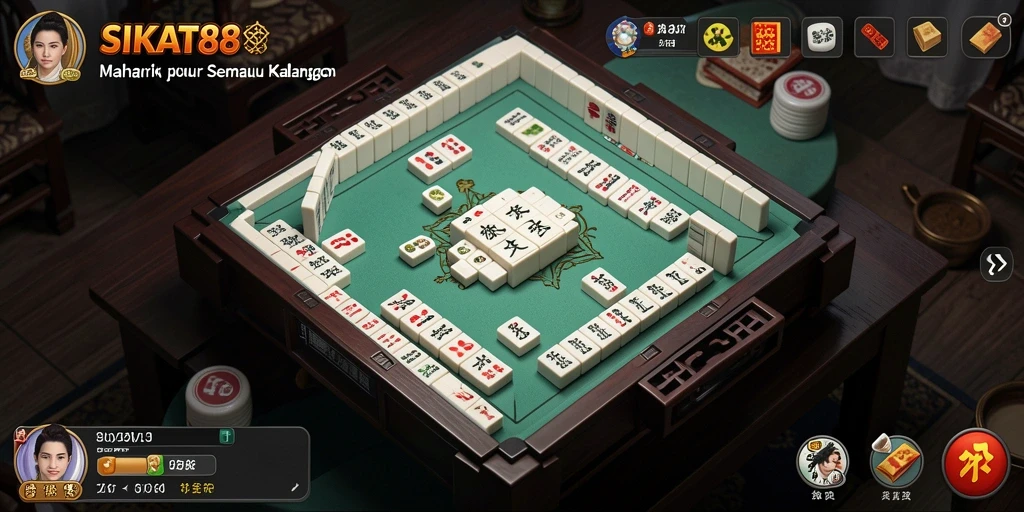 Tampilan menarik dan gameplay SIKAT88 Mahjong yang mengasyikkan.