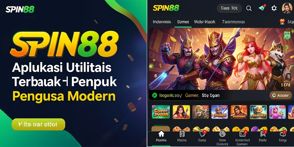 Tampilan antarmuka SPIN88 yang menarik dan fungsional.