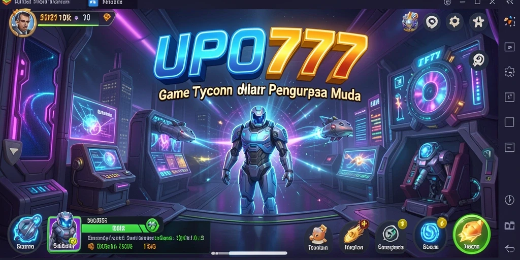 Gameplay Tycoon yang menantang dan menyenangkan.